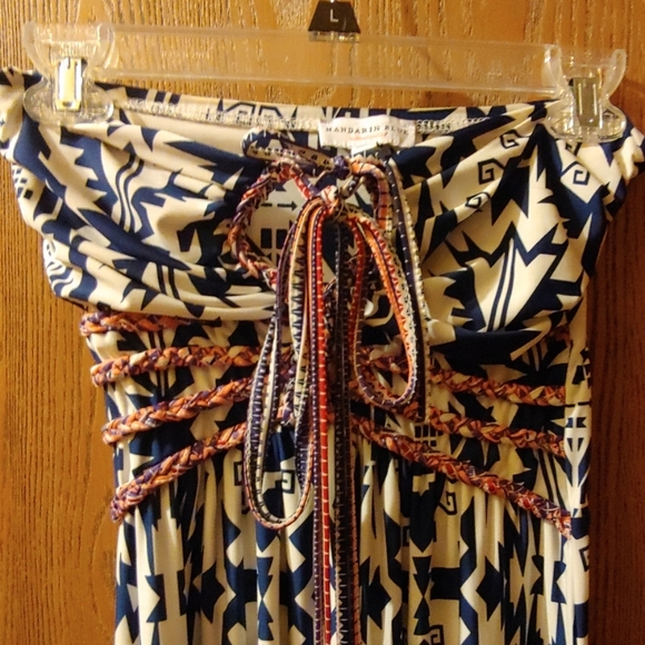 Manderine Blue Maxi Dress Size XS - Picture 2 of 6